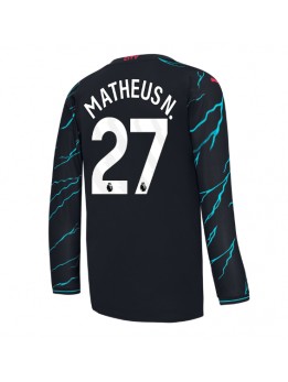 Billige Manchester City Matheus Nunes #27 Tredjedrakt 2023-24 Langermet